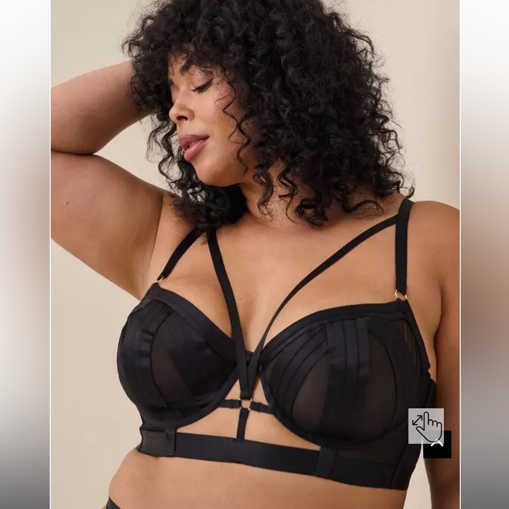 Torrid Black Strappy Bra